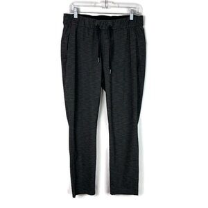Lululemon Athletica On The Fly Drawstring Pants in Heathered Black